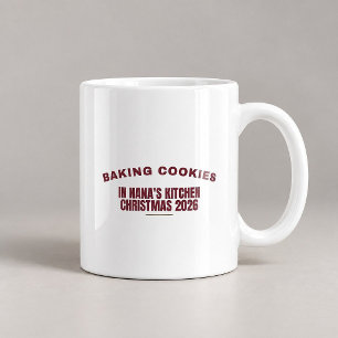 Café Taza de Navidad para Hornear Galletas en la Cocina