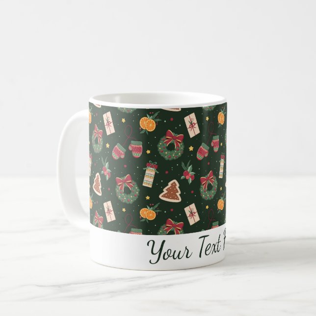 Café Taza de Navidad Personalizada Adorable  (Anverso izquierdo)