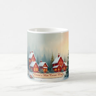 Café Taza de Navidad Personalizada con Deseos Cálidos