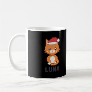 Café Taza de Navidad personalizada de gato naranja