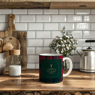 Café Taza de Navidad personalizada para familia con cua