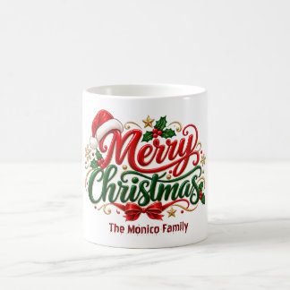 Café Taza de Navidad personalizada para la familia