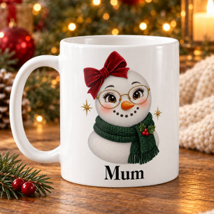 Café Taza de Navidad personalizada para Mamá con Muñeca