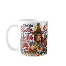 Taza de Navidad Santa Jesús Feliz Navidad