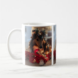 Café Taza de Navidad Sheltie