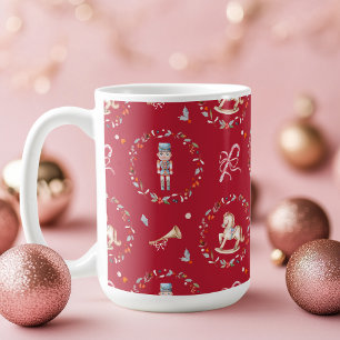 Café Taza de Navidad Vintage con Soldado de Juguete