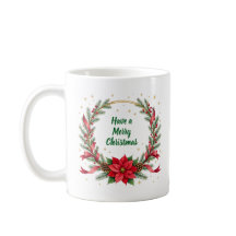 Taza de Navidad Woof Woof - Texto personalizable
