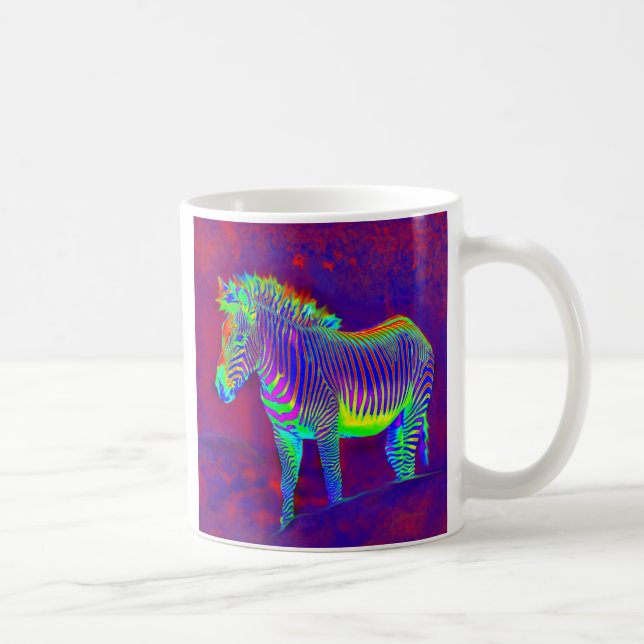 Café taza de neón de la cebra (Derecha)