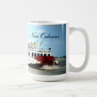 Café Taza de New Orleans del barco de vapor