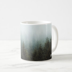 Café Taza de niebla del bosque