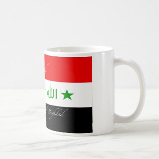 Café Taza de Nihad - bandera vieja de Iraq