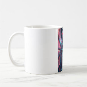 Café Taza de niña dragón neon rosa - Escamas de dragón