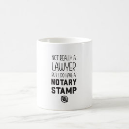 Café Taza de Notario Público No Abogado Divertida