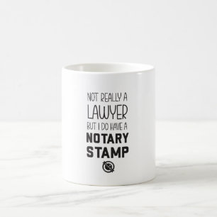Café Taza de Notario Público No Abogado Divertida