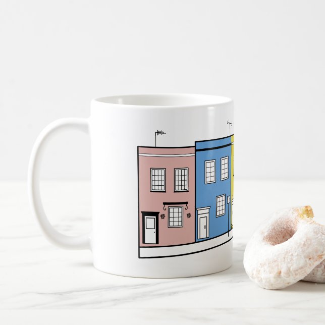 Café Taza de Notting Hill Londres (Con donut)
