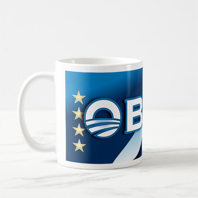 Café Taza de OBAMA 2012 del voto (Izquierda)