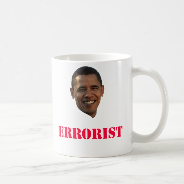Café Taza de Obama Errorist (Derecha)