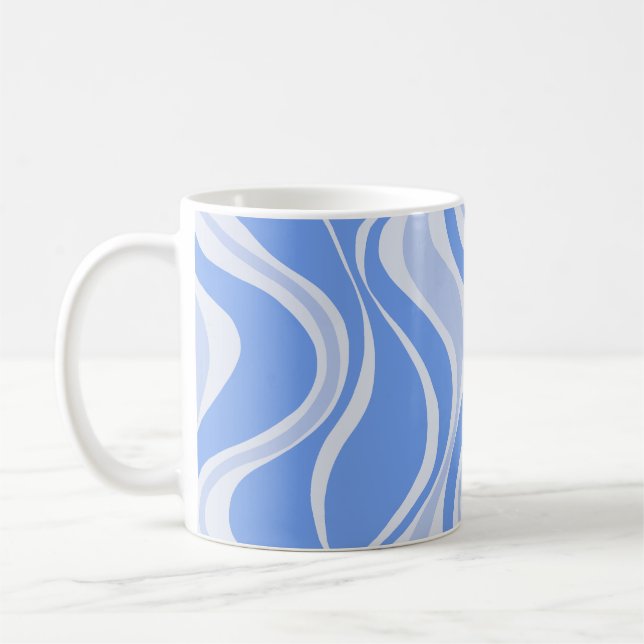 Café Taza de olas azules (Izquierda)