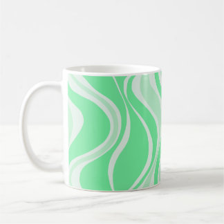 Café Taza de olas verdes