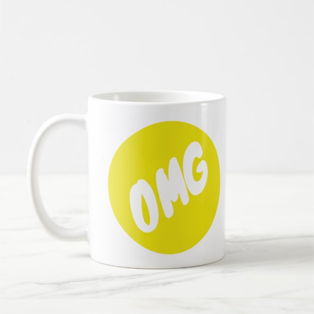 Café Taza de "OMG" (Izquierda)