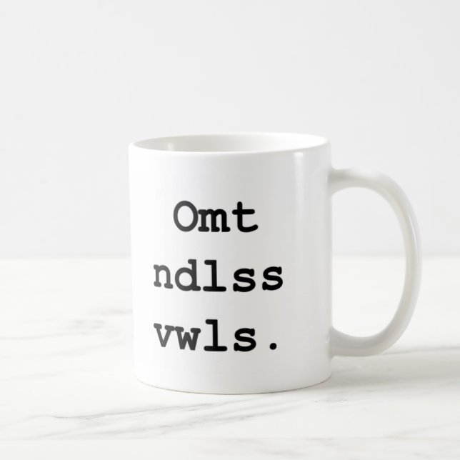 Café Taza de Omt Ndlss Vwls (Derecha)