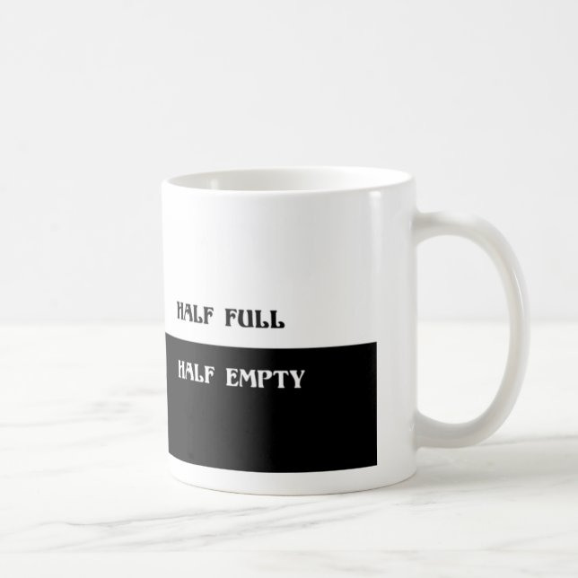 Café Taza de Optimista Pesimista (Derecha)