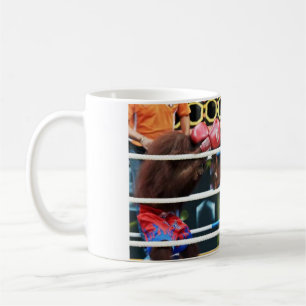 Café taza de orangutanes