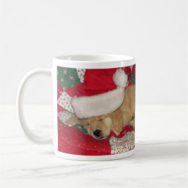 Café Taza de oro del día de fiesta del perrito