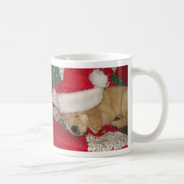 Café Taza de oro del día de fiesta del perrito