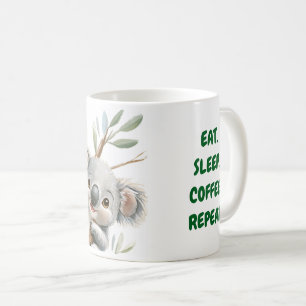 Café Taza de ositos koalas lindos con mensaje, regalo d