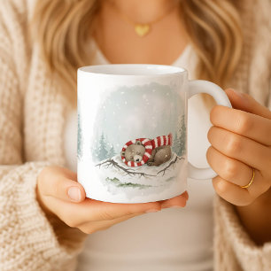Café Taza de oso para dormir acogedor regalo de Navidad
