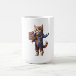 Café Taza de otoño feliz para todos, gatito