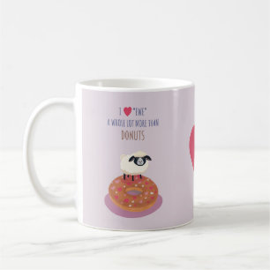Café Taza de oveja linda - Taza de amor - Oveja con don