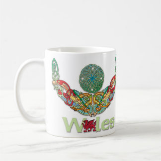 Café Taza de País de Gales con el Celtic Knotwork