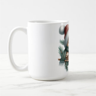 Café Taza de pájaro acogedor de invierno lindo