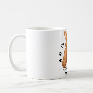 Café Taza de pareja de conejos personalizada