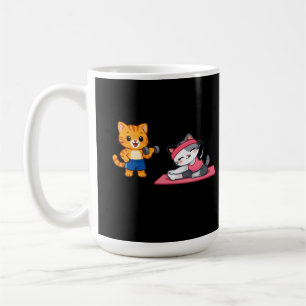 Café Taza de pareja de gatos de gimnasio lindos – Regal