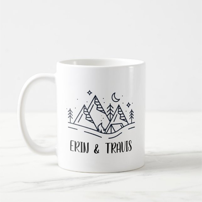 Café Taza de pareja personalizada, idea de regalo para  (Izquierda)
