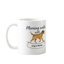 Taza de paseos matutinos personalizados con Labrad
