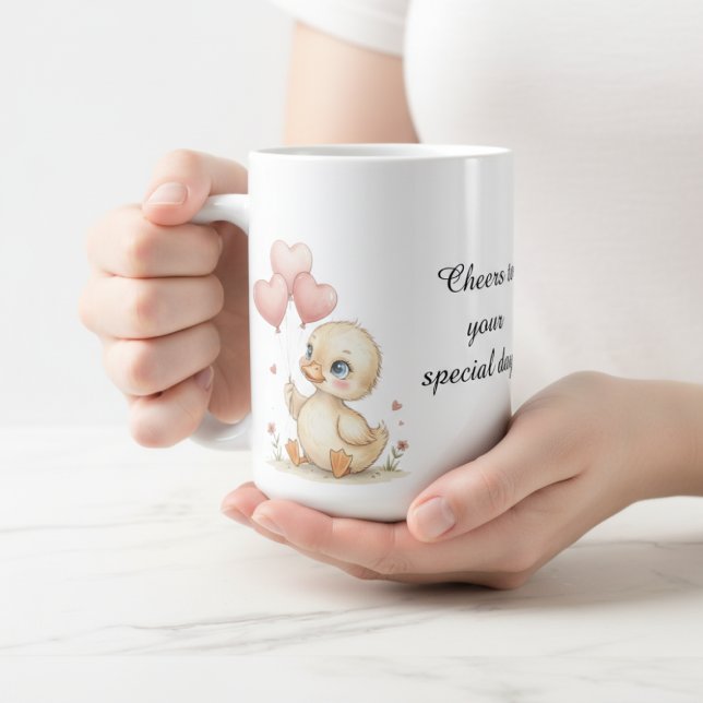 Café Taza de patito personalizada adorable (Subido por el creador)