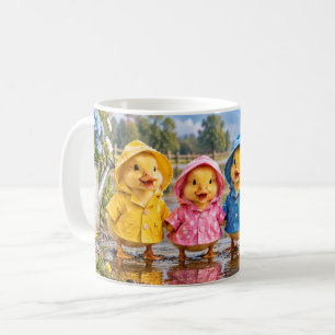 Café Taza de patito sin lluvia sin arcoíris