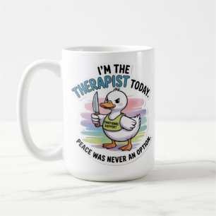 Café Taza de pato de terapia divertida - Apoyo emociona