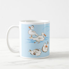 Café Taza de pato dibujado