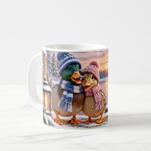 Café Taza de pato para pasar la vida juntos