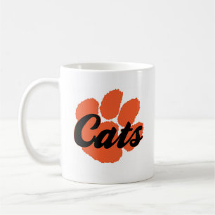 Café Taza de Pawprint de los gatos monteses de LGHS