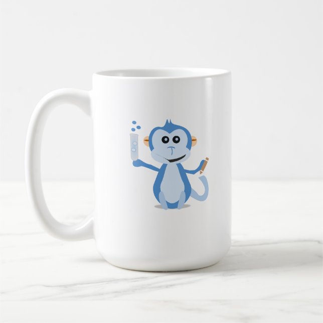 Café Taza de PeerJ con el mono (Izquierda)