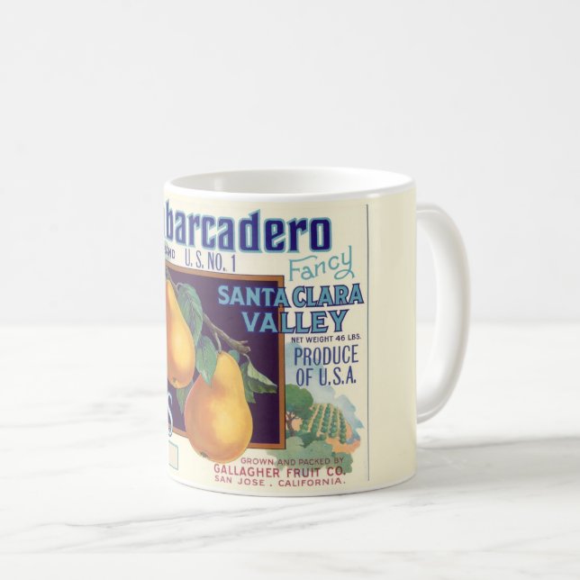 Café Taza de peras de California (Anverso derecho)