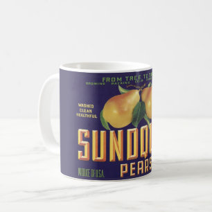 Café Taza de peras del estado de Washington