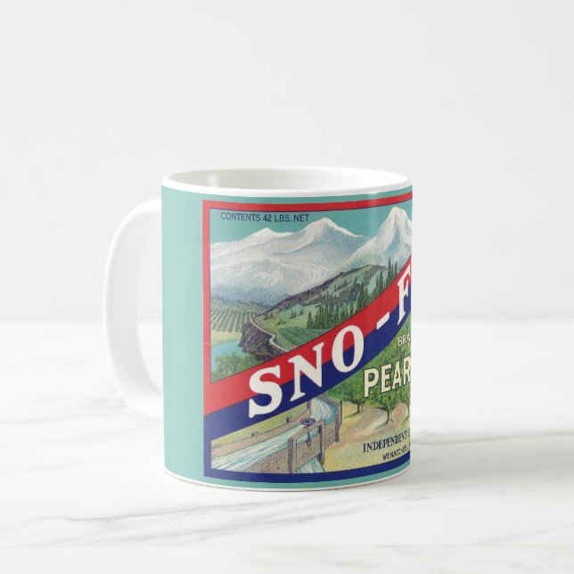 Café Taza de peras Sno-Fed (Anverso izquierdo)