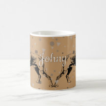 Taza de perro Boxer – Ilustración geométrica de Bo